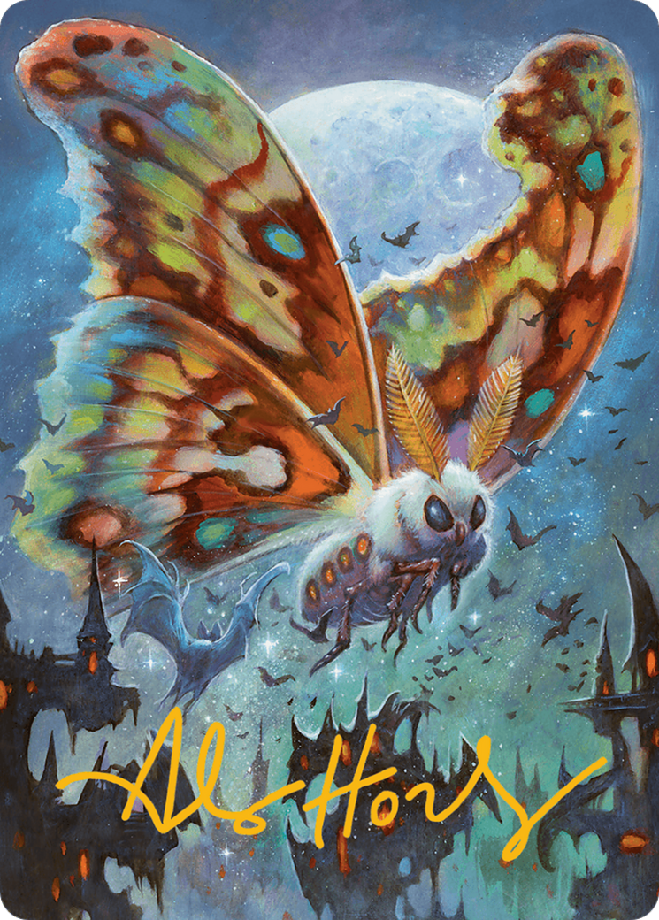Luminous Broodmoth Art Card (Gold-Stamped Signature) [Bloomburrow Art Series] | Gear Gaming Fayetteville