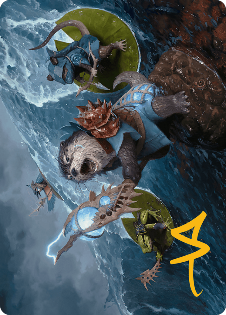 Valley Floodcaller Art Card (Gold-Stamped Signature) [Bloomburrow Art Series] | Gear Gaming Fayetteville
