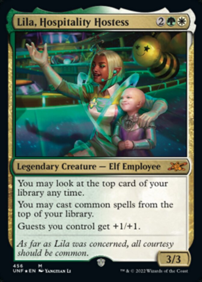 Lila, Hospitality Hostess (Galaxy Foil) [Unfinity] | Gear Gaming Fayetteville