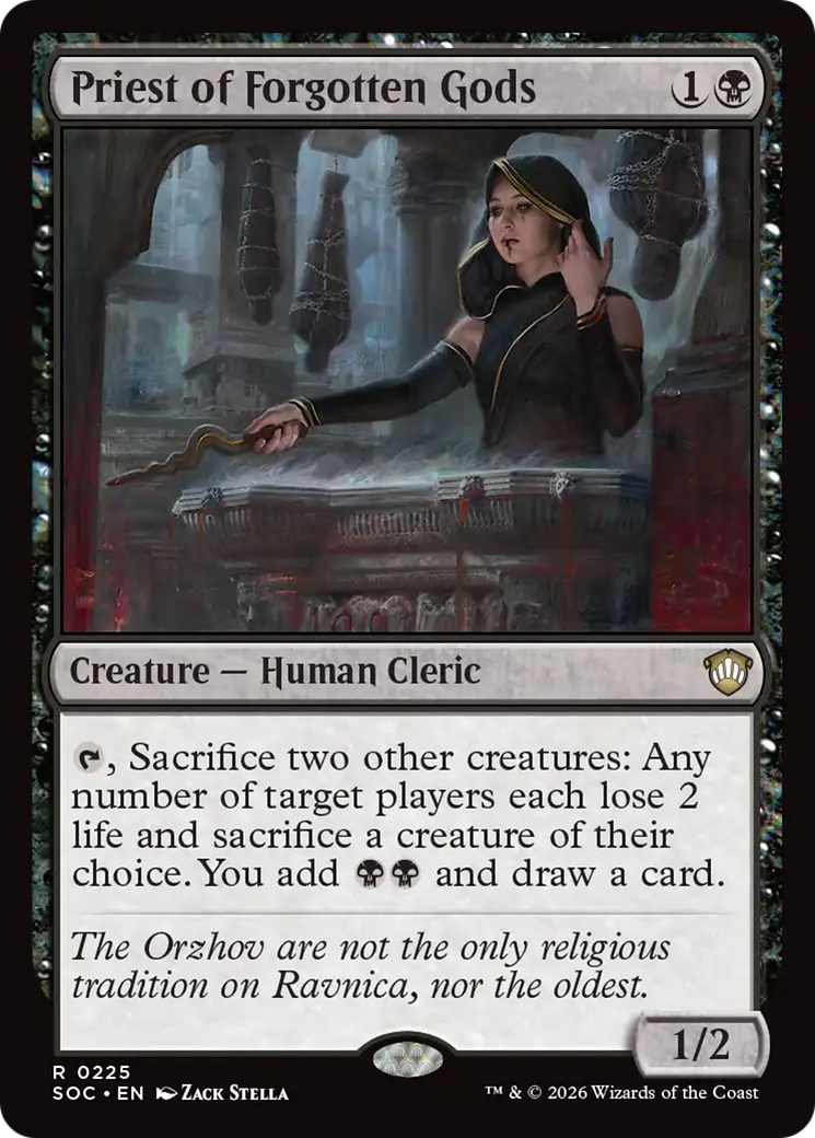 Priest of Forgotten Gods [Secrets of Strixhaven Commander] | Gear Gaming Fayetteville