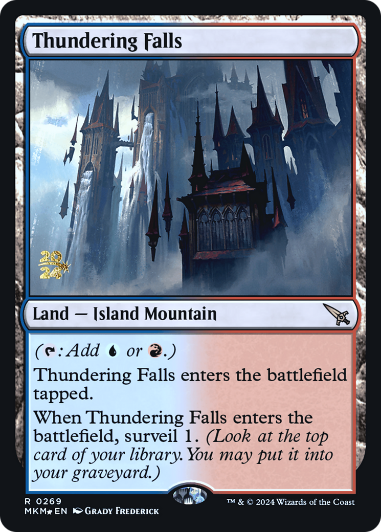 Thundering Falls [Murders at Karlov Manor Prerelease Promos] | Gear Gaming Fayetteville