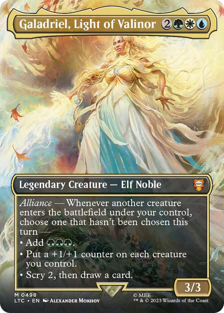 Galadriel, Light of Valinor (Borderless) [The Lord of the Rings: Tales of Middle-Earth Commander] | Gear Gaming Fayetteville