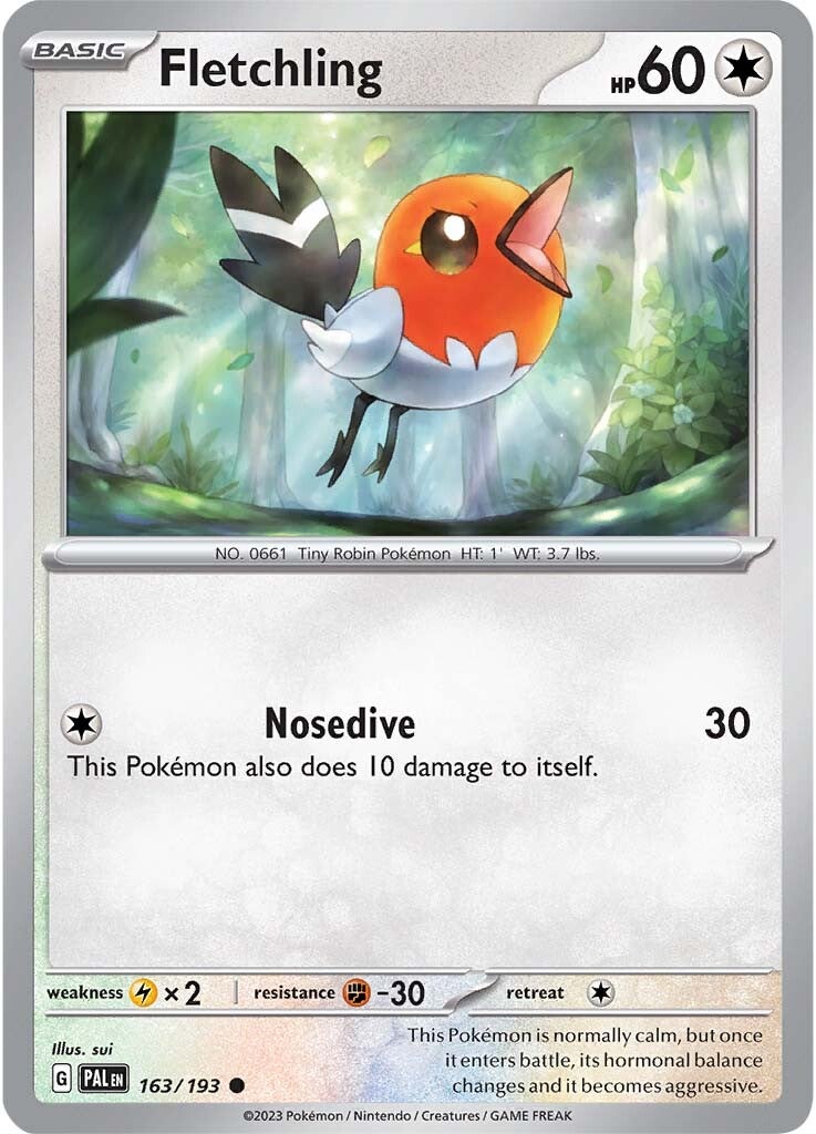 Fletchling (163/193) [Scarlet & Violet: Paldea Evolved] | Gear Gaming Fayetteville