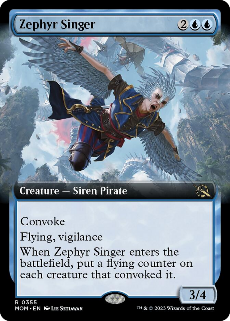 Zephyr Singer (Extended Art) [March of the Machine] | Gear Gaming Fayetteville