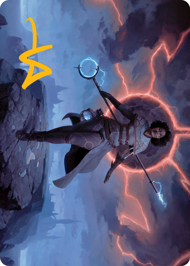 Rona, Herald of Invasion Art Card (Gold-Stamped Signature) [March of the Machine Art Series] | Gear Gaming Fayetteville