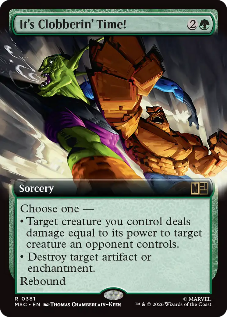 It's Clobberin' Time! (Extended Art) [Marvel Super Heroes Commander] | Gear Gaming Fayetteville