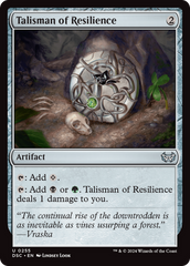 Talisman of Resilience [Duskmourn: House of Horror Commander] | Gear Gaming Fayetteville