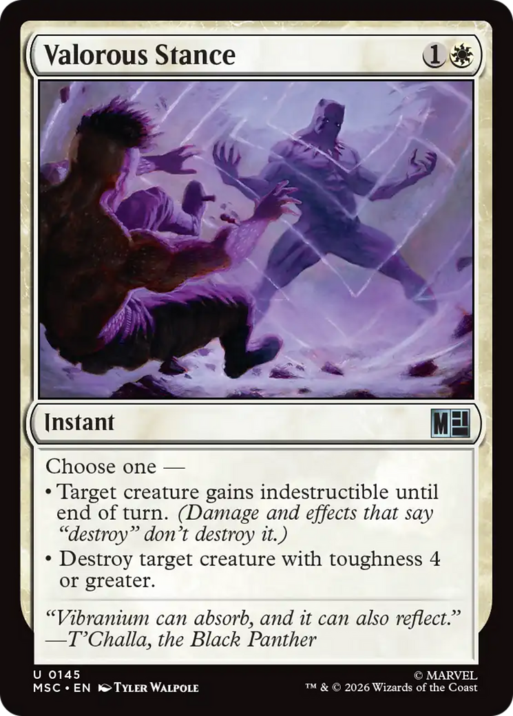 Valorous Stance [Marvel Super Heroes Commander] | Gear Gaming Fayetteville