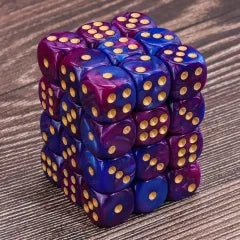 (purple+navy) 12mm D6 block of 36 dice | Gear Gaming Fayetteville