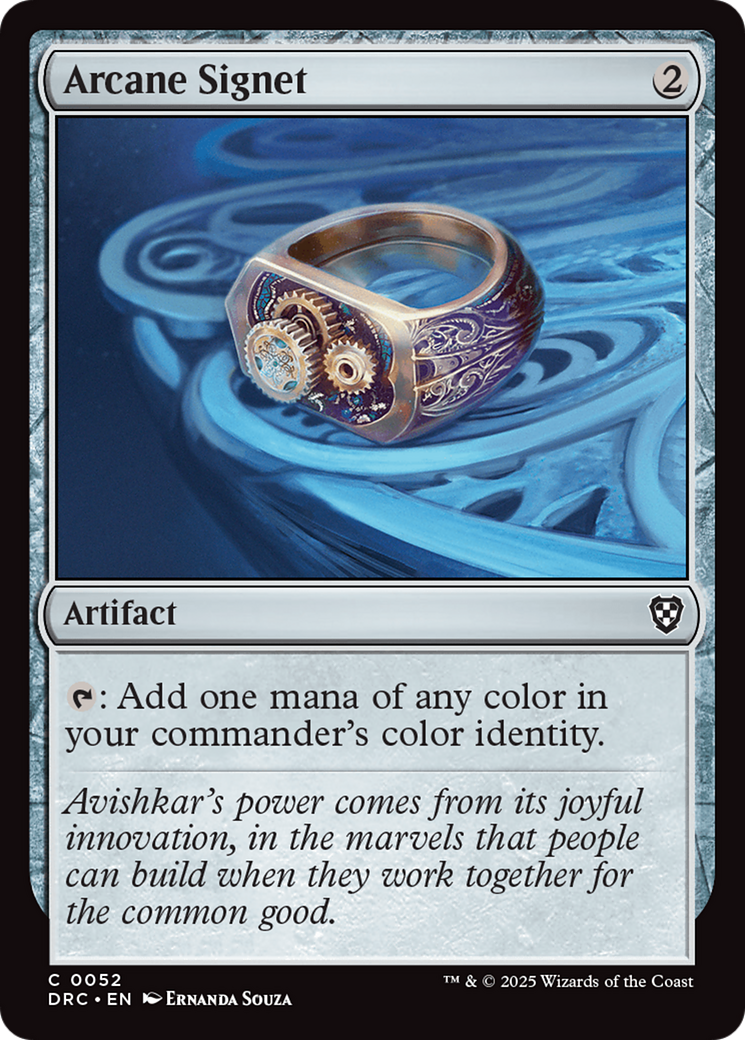 Arcane Signet (0052) [Aetherdrift Commander] | Gear Gaming Fayetteville