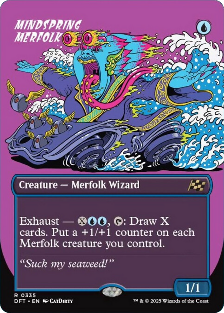 Mindspring Merfolk (Borderless) [Aetherdrift] | Gear Gaming Fayetteville