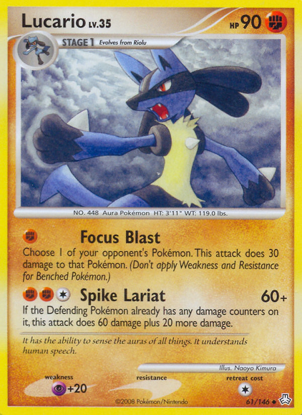 Lucario (61/146) [Diamond & Pearl: Legends Awakened] | Gear Gaming Fayetteville