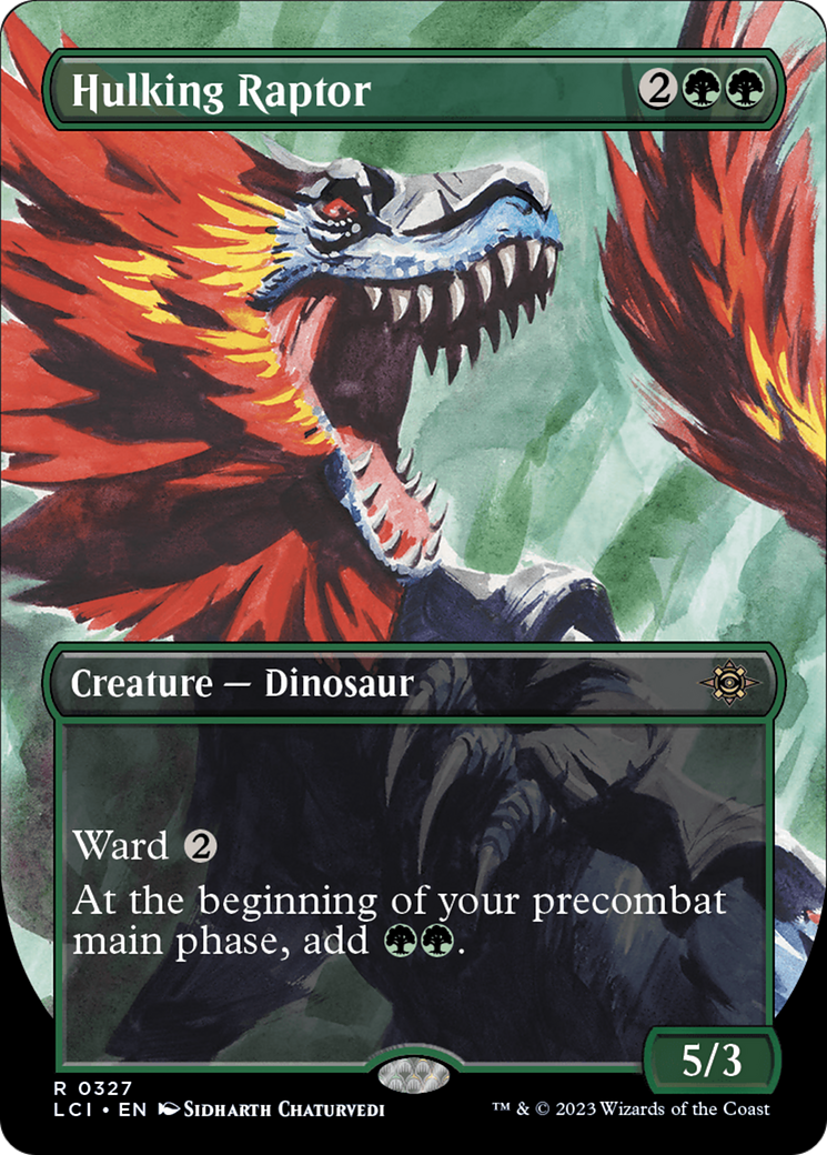 Hulking Raptor (Borderless) [The Lost Caverns of Ixalan] | Gear Gaming Fayetteville
