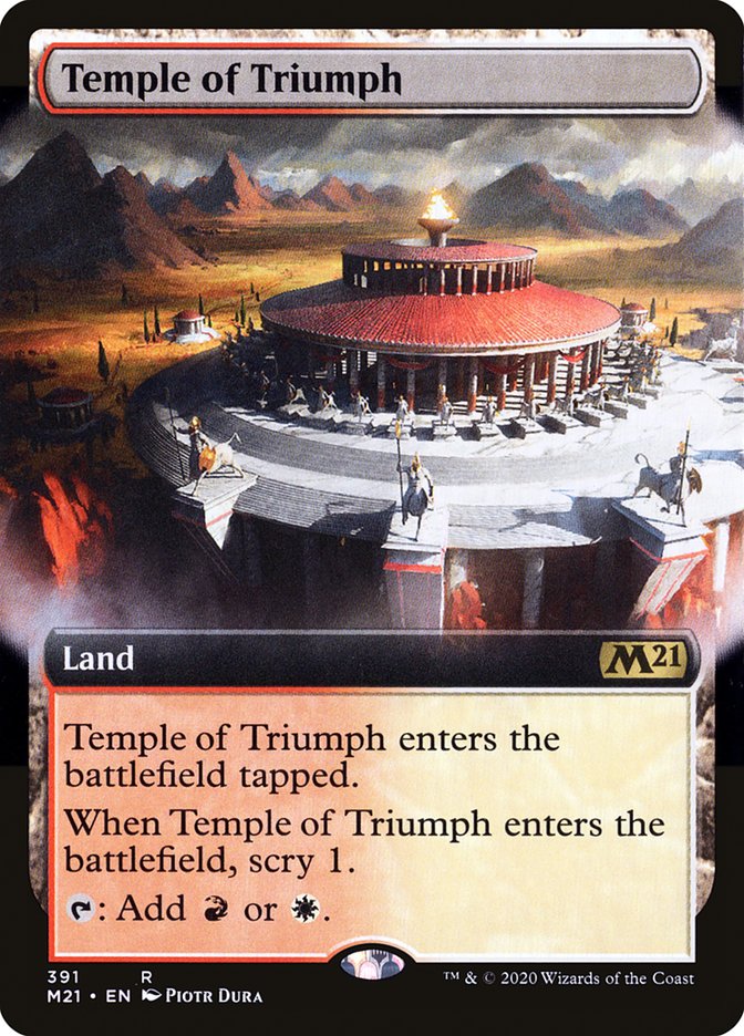 Temple of Triumph (Extended Art) [Core Set 2021] | Gear Gaming Fayetteville