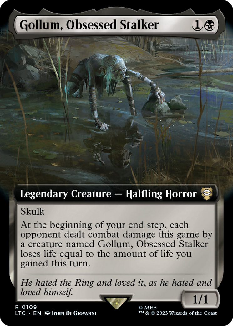 Gollum, Obsessed Stalker (Extended Art) [The Lord of the Rings: Tales of Middle-Earth Commander] | Gear Gaming Fayetteville