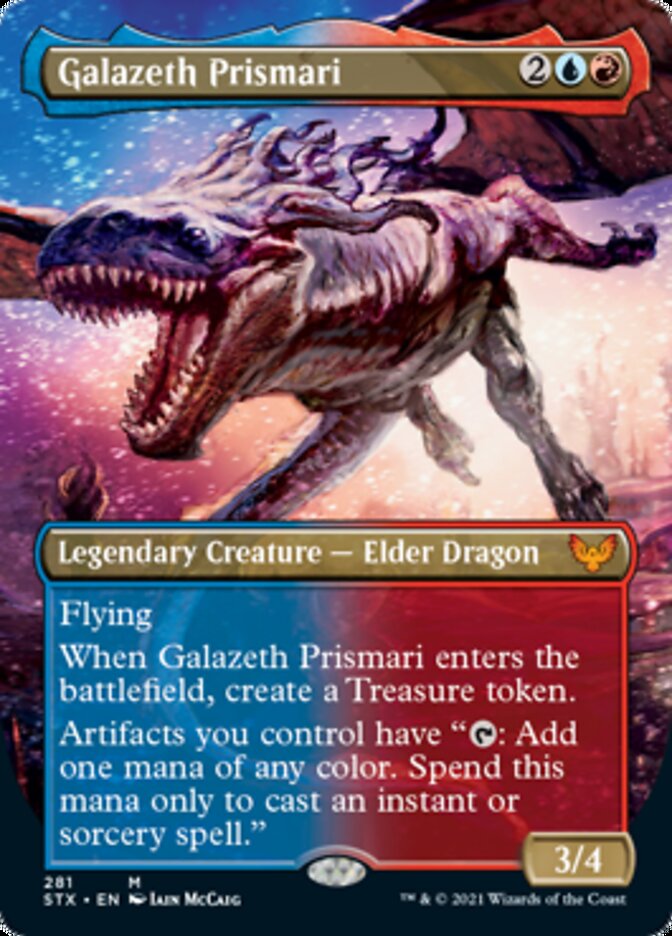 Galazeth Prismari (Borderless Alternate Art) [Strixhaven: School of Mages] | Gear Gaming Fayetteville