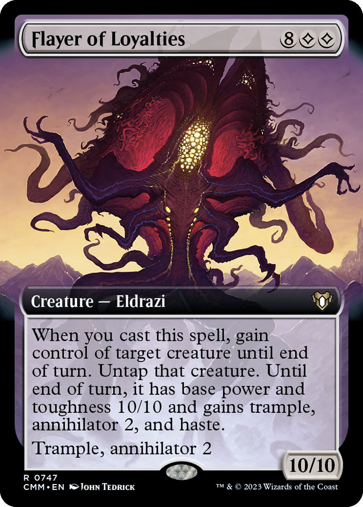Flayer of Loyalties (Extended Art) [Commander Masters] | Gear Gaming Fayetteville