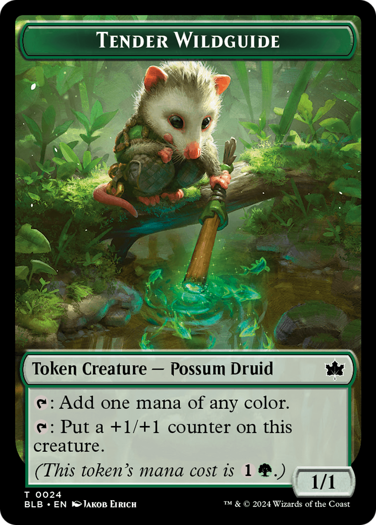 Tender Wildguide Token [Bloomburrow Tokens] | Gear Gaming Fayetteville