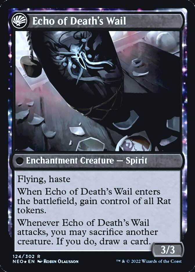 Tribute to Horobi // Echo of Death's Wail [Kamigawa: Neon Dynasty Prerelease Promos] | Gear Gaming Fayetteville