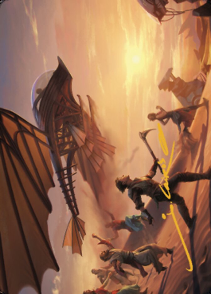 Take Flight Art Card (Gold-Stamped Signature) [The Brothers' War Art Series] | Gear Gaming Fayetteville