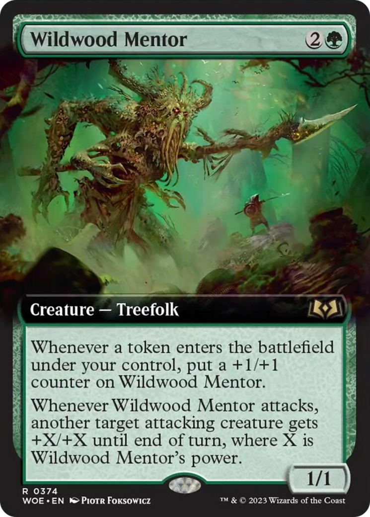 Wildwood Mentor (Extended Art) [Wilds of Eldraine] | Gear Gaming Fayetteville