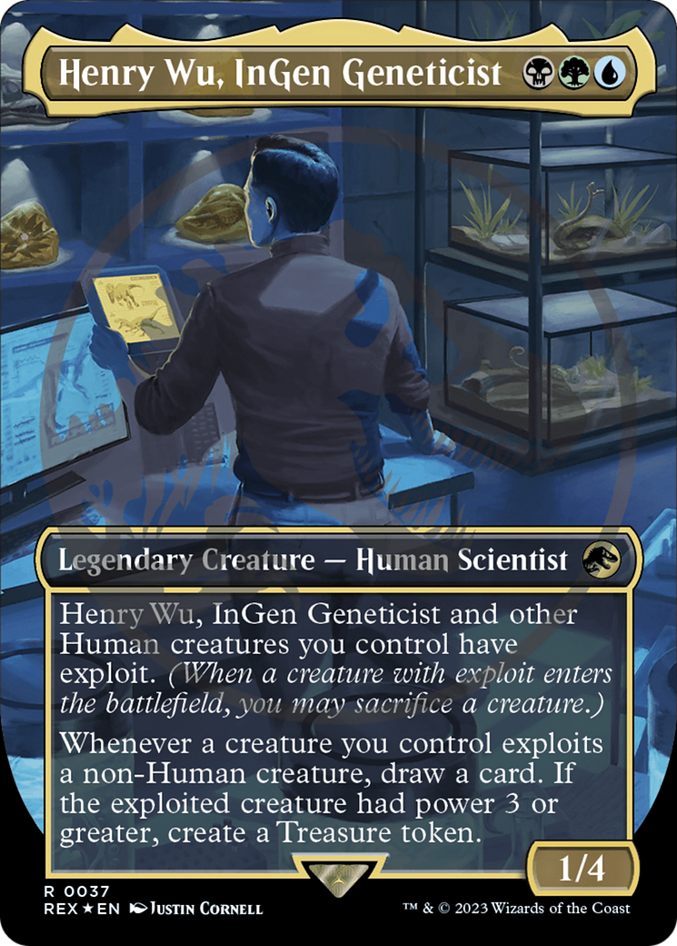 Henry Wu, InGen Geneticist (Emblem) (Borderless) [Jurassic World Collection Tokens] | Gear Gaming Fayetteville