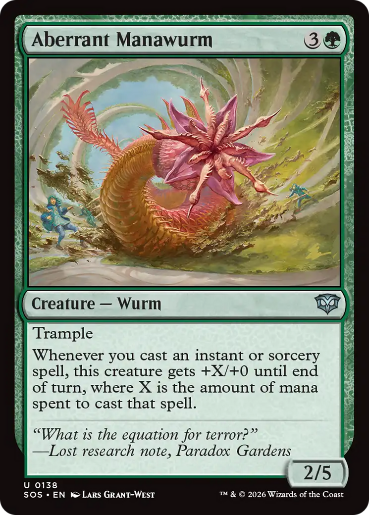 Aberrant Manawurm [Secrets of Strixhaven] | Gear Gaming Fayetteville
