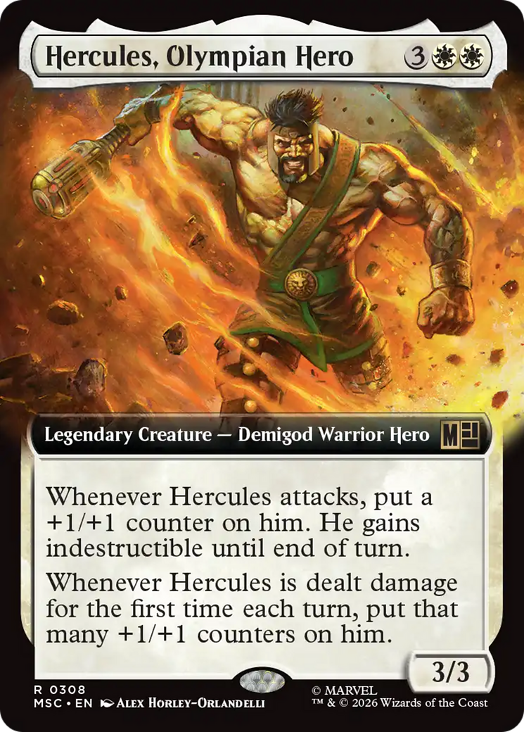Hercules, Olympian Hero (Extended Art) [Marvel Super Heroes Commander] | Gear Gaming Fayetteville