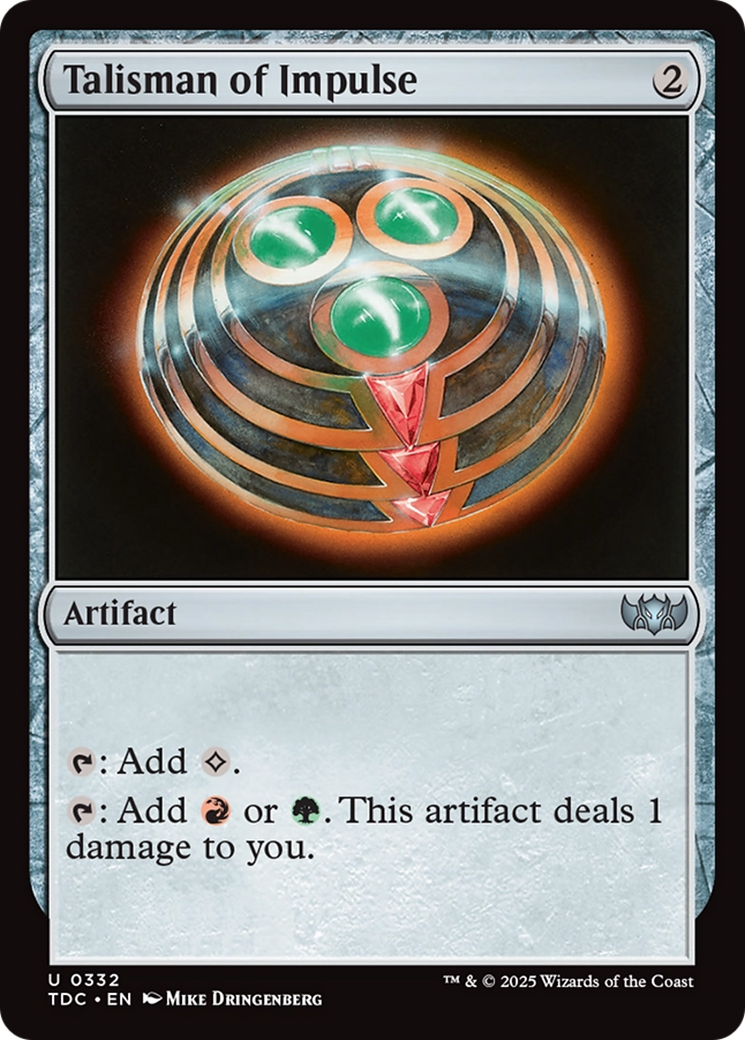 Talisman of Impulse [Tarkir: Dragonstorm Commander] | Gear Gaming Fayetteville