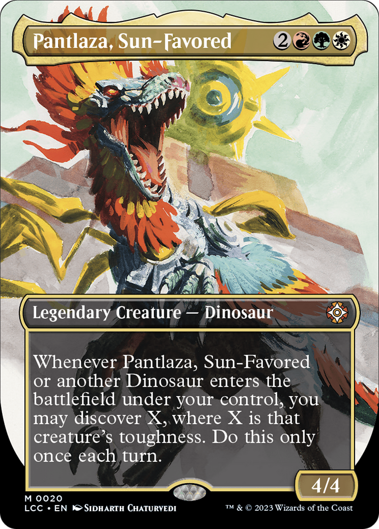 Pantlaza, Sun-Favored (Borderless) [The Lost Caverns of Ixalan Commander] | Gear Gaming Fayetteville
