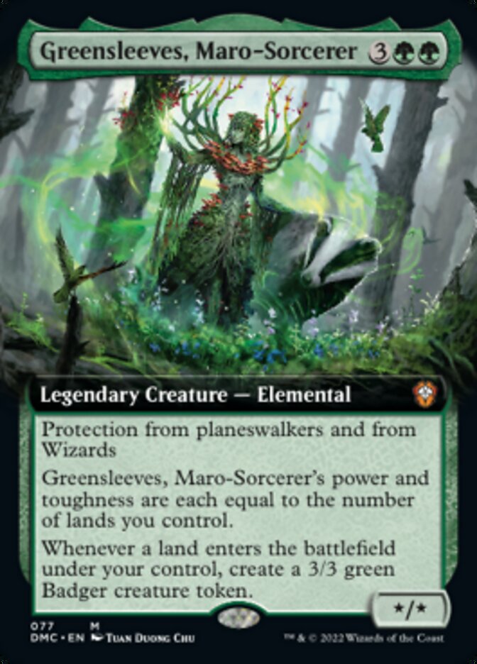 Greensleeves, Maro-Sorcerer (Extended Art) [Dominaria United Commander] | Gear Gaming Fayetteville