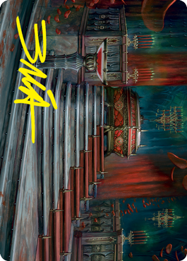 Edgar Markov's Coffin Art Card (Gold-Stamped Signature) [Innistrad: Crimson Vow Art Series] | Gear Gaming Fayetteville