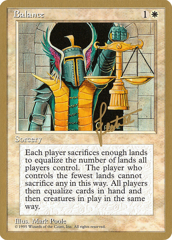 Balance (Bertrand Lestree) [Pro Tour Collector Set] | Gear Gaming Fayetteville