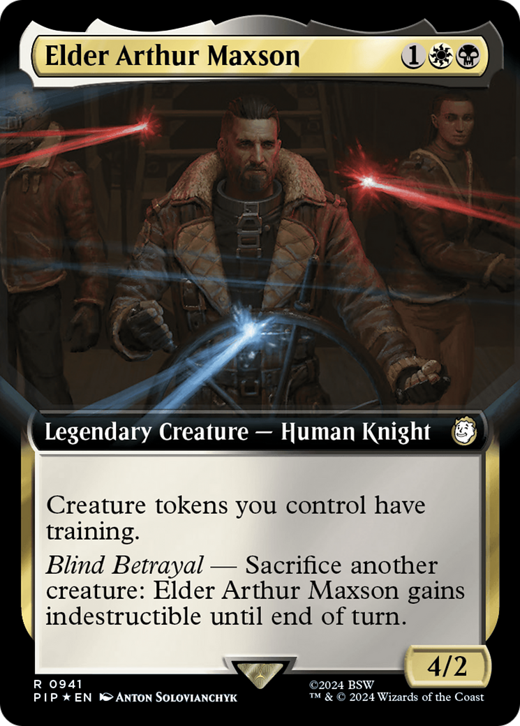 Elder Arthur Maxson (Extended Art) (Surge Foil) [Fallout] | Gear Gaming Fayetteville