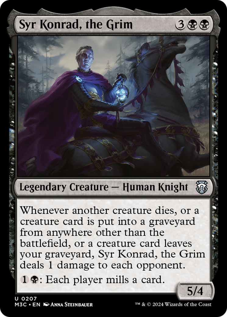 Syr Konrad, the Grim (Ripple Foil) [Modern Horizons 3 Commander] | Gear Gaming Fayetteville