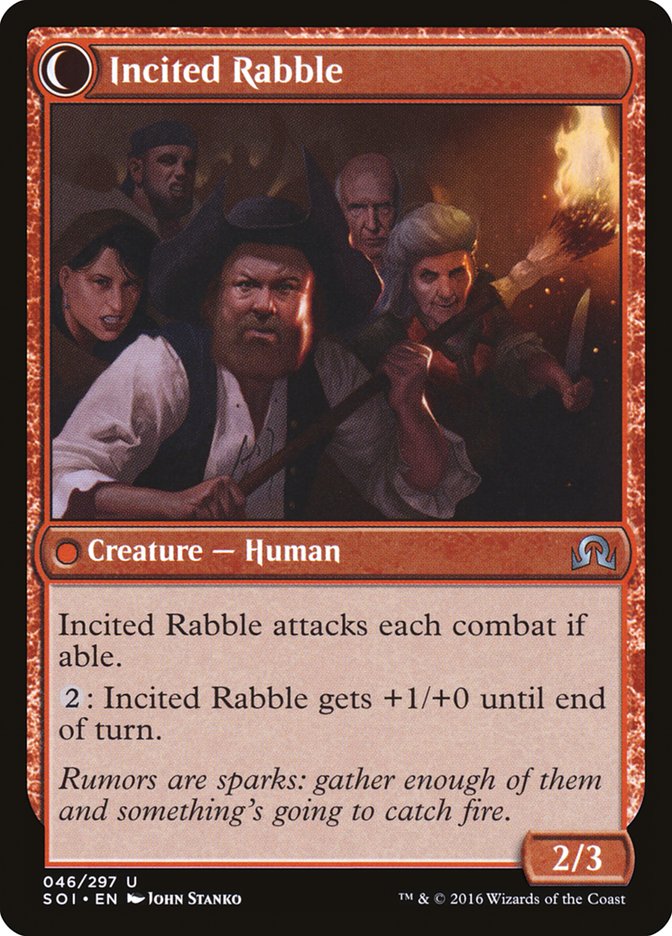 Town Gossipmonger // Incited Rabble [Shadows over Innistrad] | Gear Gaming Fayetteville