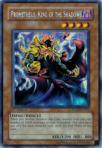 Prometheus, King of the Shadows [FOTB-EN063] Secret Rare | Gear Gaming Fayetteville