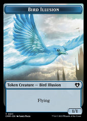 Treasure // Bird Illusion Double-Sided Token [Commander Masters Tokens] | Gear Gaming Fayetteville