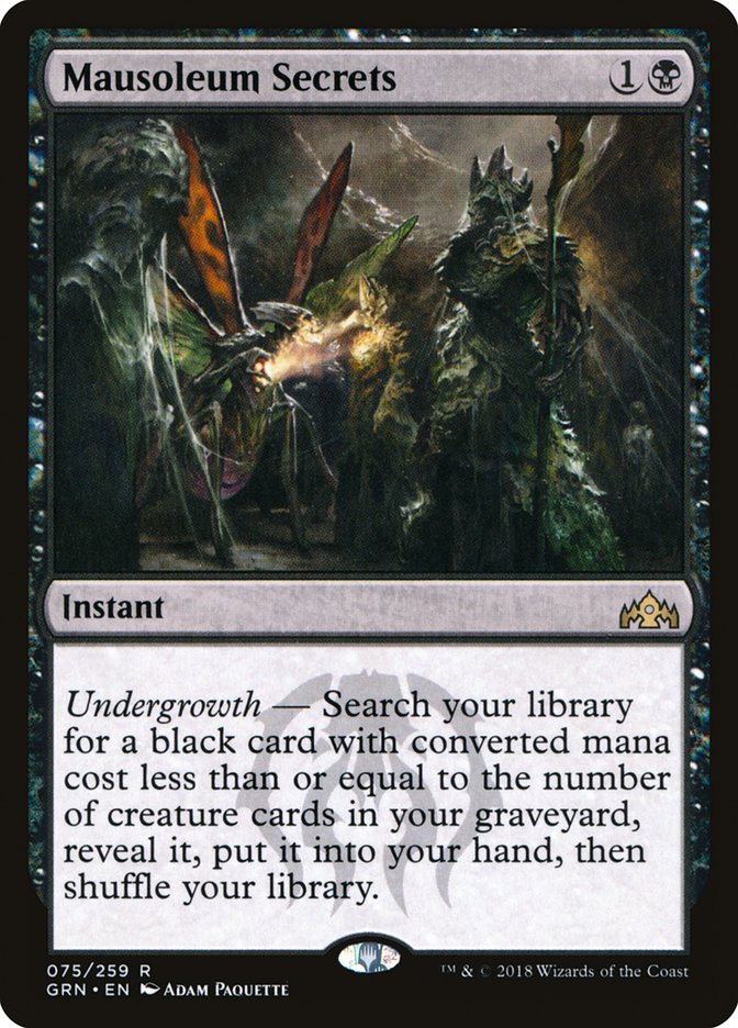 Mausoleum Secrets [Guilds of Ravnica] | Gear Gaming Fayetteville