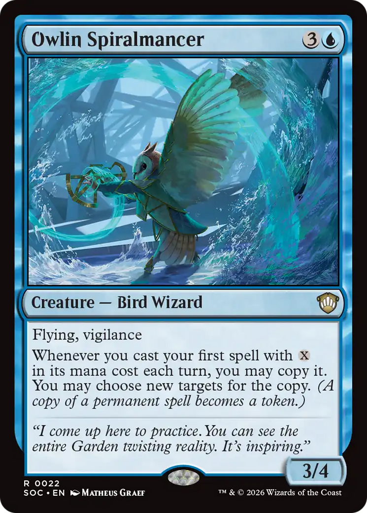 Owlin Spiralmancer [Secrets of Strixhaven Commander] | Gear Gaming Fayetteville