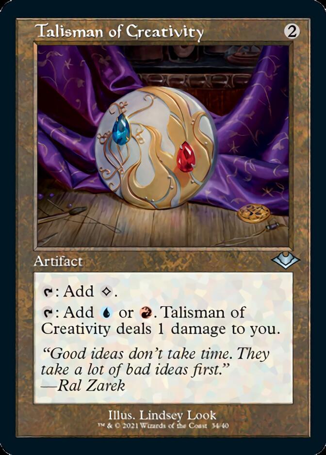 Talisman of Creativity (Retro Foil Etched) [Modern Horizons] | Gear Gaming Fayetteville