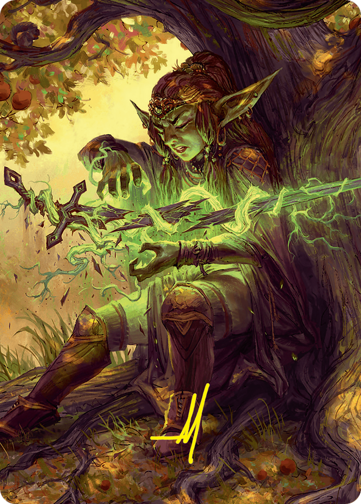 Reclamation Sage Art Card (45/54) (Gold-Stamped Signature) [Foundations Art Series] | Gear Gaming Fayetteville