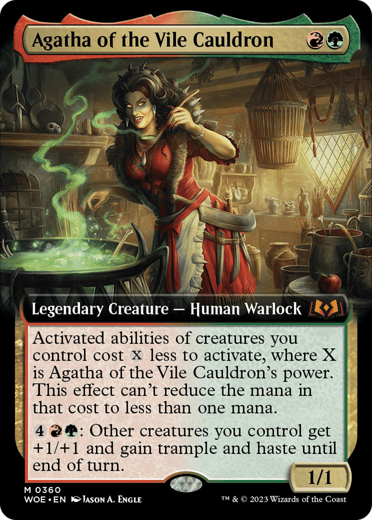 Agatha of the Vile Cauldron (Extended Art) [Wilds of Eldraine] | Gear Gaming Fayetteville