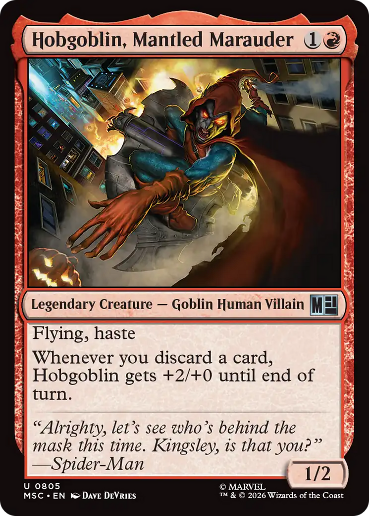 Hobgoblin, Mantled Marauder [Marvel Super Heroes Commander] | Gear Gaming Fayetteville
