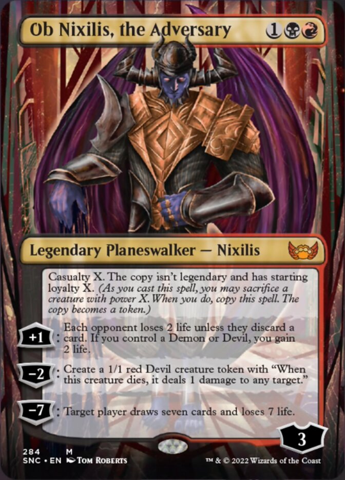 Ob Nixilis, the Adversary (Borderless) [Streets of New Capenna] | Gear Gaming Fayetteville