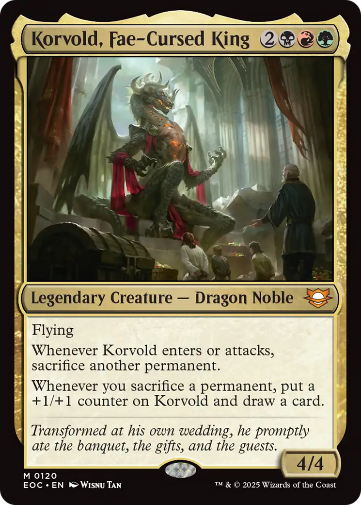 Korvold, Fae-Cursed King [Edge of Eternities Commander] | Gear Gaming Fayetteville