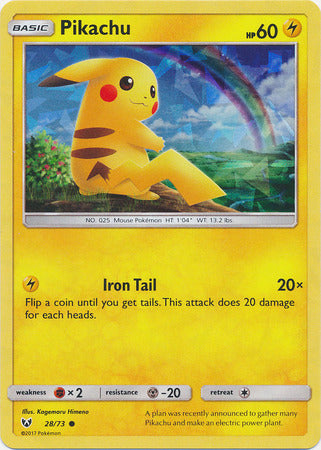 Pikachu (28/73) (Cracked Ice Holo) [Miscellaneous Cards] | Gear Gaming Fayetteville