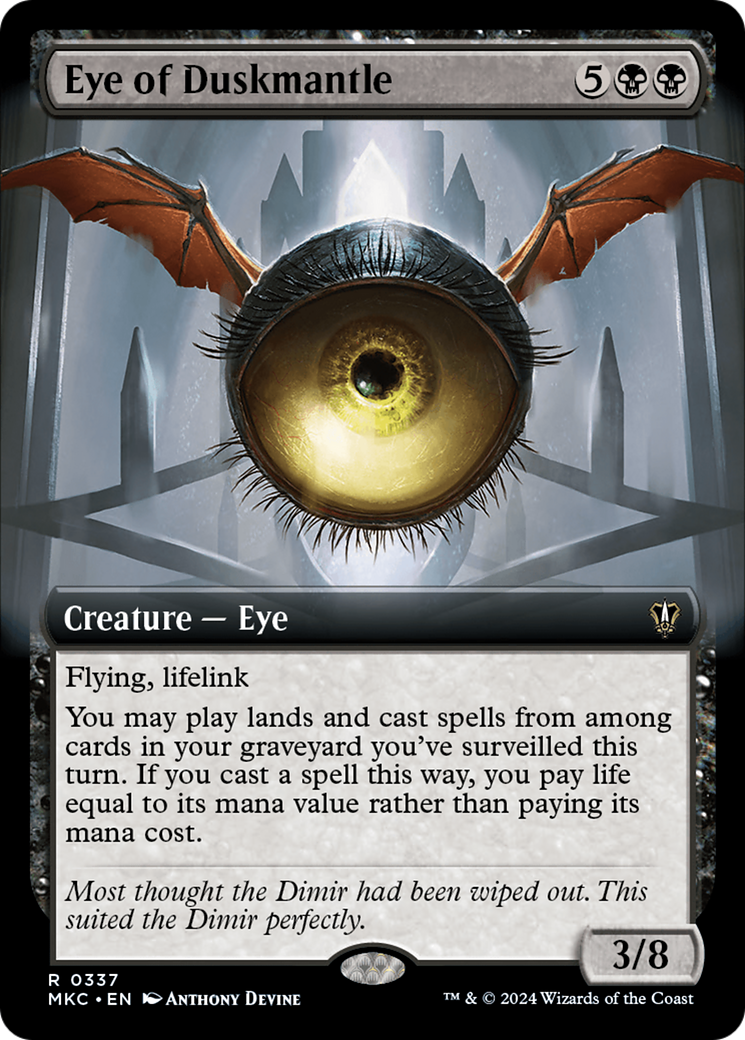 Eye of Duskmantle (Extended Art) [Murders at Karlov Manor Commander] | Gear Gaming Fayetteville