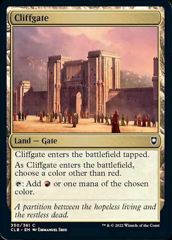 Cliffgate [Commander Legends: Battle for Baldur's Gate] | Gear Gaming Fayetteville