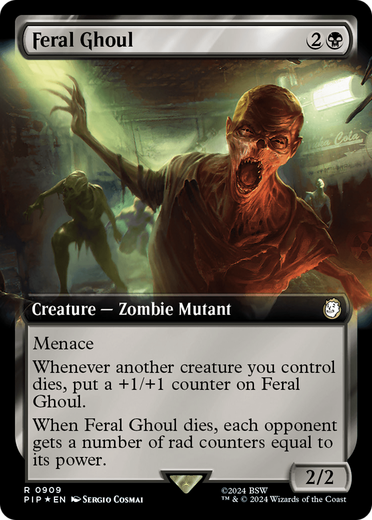 Feral Ghoul (Extended Art) (Surge Foil) [Fallout] | Gear Gaming Fayetteville